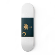 South Carolina Flag Custom Skateboard