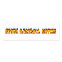 South Carolina hottie fire  and flames Business Card Templates