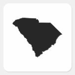 South Carolina in Black Stickers