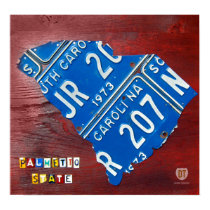 South Carolina License Plate Map / Design Turnpike posters