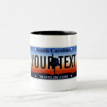 South Carolina license plate mug