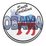 South Carolina Obama Democrat Design Round Sticker