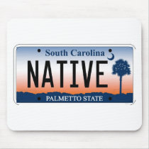 South Carolina Palmetto Sunrise License Plate mousepads