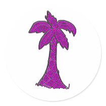 South Carolina Palmetto tree stickers