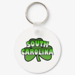 South Carolina Shamrock Keychain