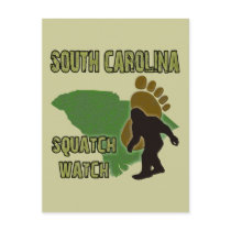 South Carolina Squatch Watch Post Card