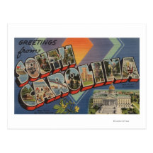 South Carolina (State Capital/Flower) Post Card