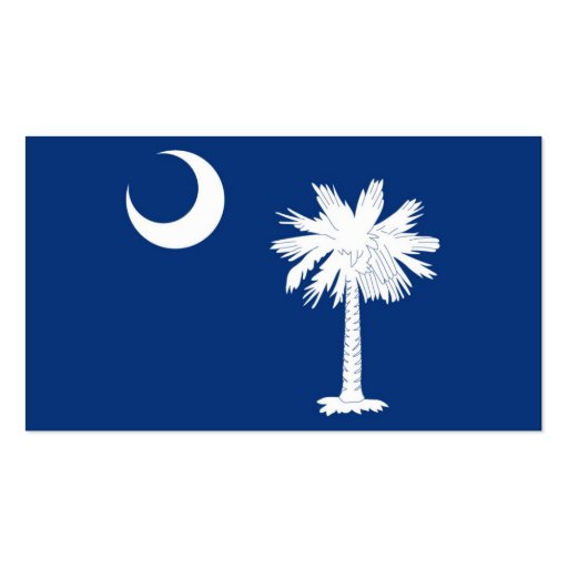 South Carolina State Flag Business Card Template (back side)