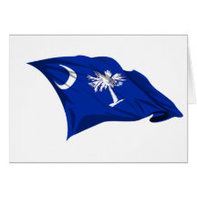 South Carolina State Flag Card