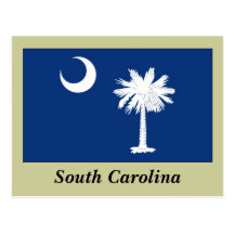 South Carolina State Flag Postcard