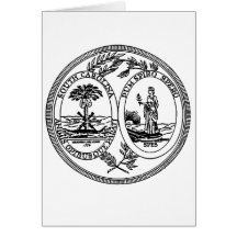 South Carolina State Seal Greeting Cards
