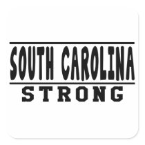 South Carolina Strong Designs Square Sticker