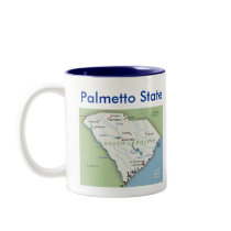South Carolina Symbols & Map mugs by archemedes South Carolina Symbols & Map mugs
