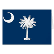 South Carolina, United States flag Greeting Card