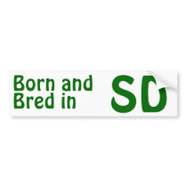 South Dakota Bred (Bumper) Sticker bumper stickers