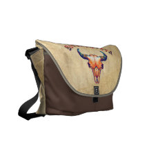 South Dakota Buffalo Skull Courier Bag