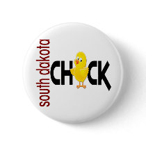 South Dakota Chick 1 buttons by chicktees South Dakota Chick 1 buttons