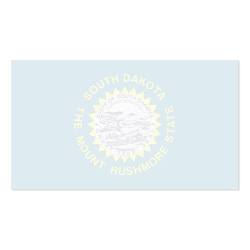 South Dakota Flag Business Card Templates (back side)