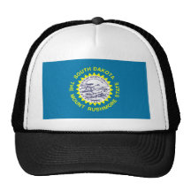 South Dakota Flag Trucker Hats