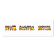South Dakota hottie fire and flames Business Card