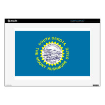South Dakota State Flag Decal For 15" Laptop