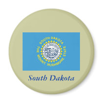 South Dakota State Flag Refrigerator Magnet