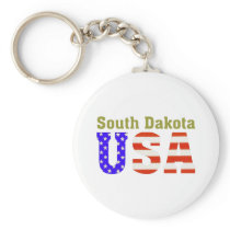 South Dakota USA! keychains