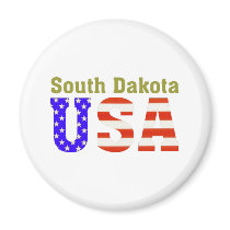 South Dakota USA! magnets by All50States South Dakota USA! magnets