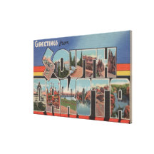 South DakotaLarge Letter ScenesSouth Dakota Canvas Prints