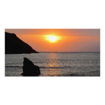South Devon Hope Cove Autunm Sunset Customized Photo Card