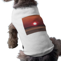 South Devon Noss Mayo Coast Winter Sunset Doggie Tee Shirt