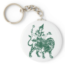 SOUTH EAST ASIAN SITTING BUDDHA ON LION KEY CHAINS