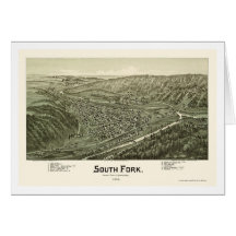 South Fork, PA Panoramic Map - 1900 Card