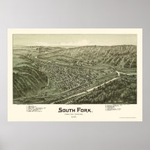 South Fork, PA Panoramic Map - 1900 Posters