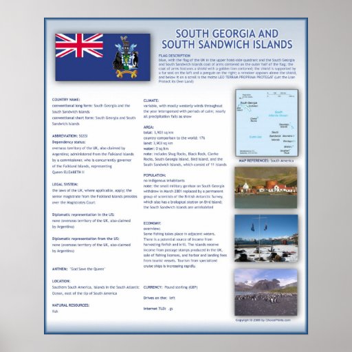 South Georgia and South Sandwich Islands Poster