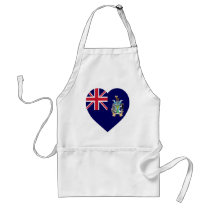 South Georgia Flag Heart aprons