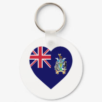 South Georgia Flag Heart keychains