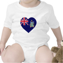 South Georgia Flag Heart t-shirts