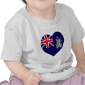 South Georgia Flag Heart t-shirts