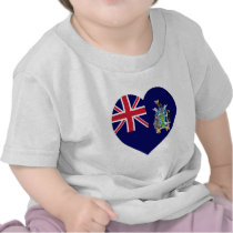 South Georgia Flag Heart t-shirts