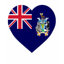 South Georgia Flag Heart t-shirts