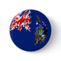 South Georgia Gnarly Flag buttons by Flagnostic South Georgia Gnarly Flag buttons