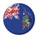 South Georgia Gnarly Flag magnets by Flagnostic South Georgia Gnarly Flag magnets