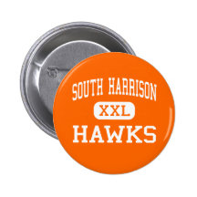 South Harrison - Hawks - High - Lost Creek Pinback Button