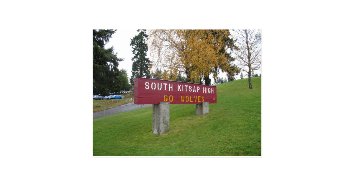 South Kitsap High School Sign Postcard Zazzle