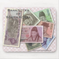 South Korea Banknotes Mousepad