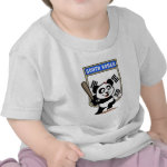 This cute little panda is ready to play for the South Korean team! Panda holds a bat and is about to swing at the ball. Great for fans of the South Korea baseball team or South Korean baseball players.
