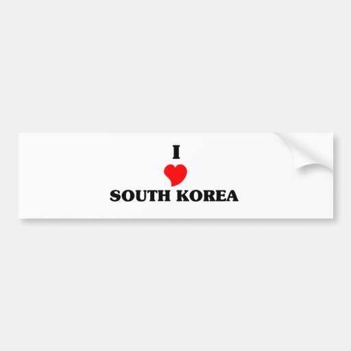 SOUTH KOREA BUMPER STICKER Zazzle