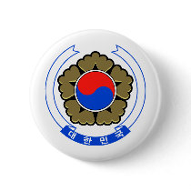 South Korea coat of arms buttons