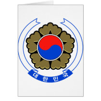 South Korea coat of arms cards
